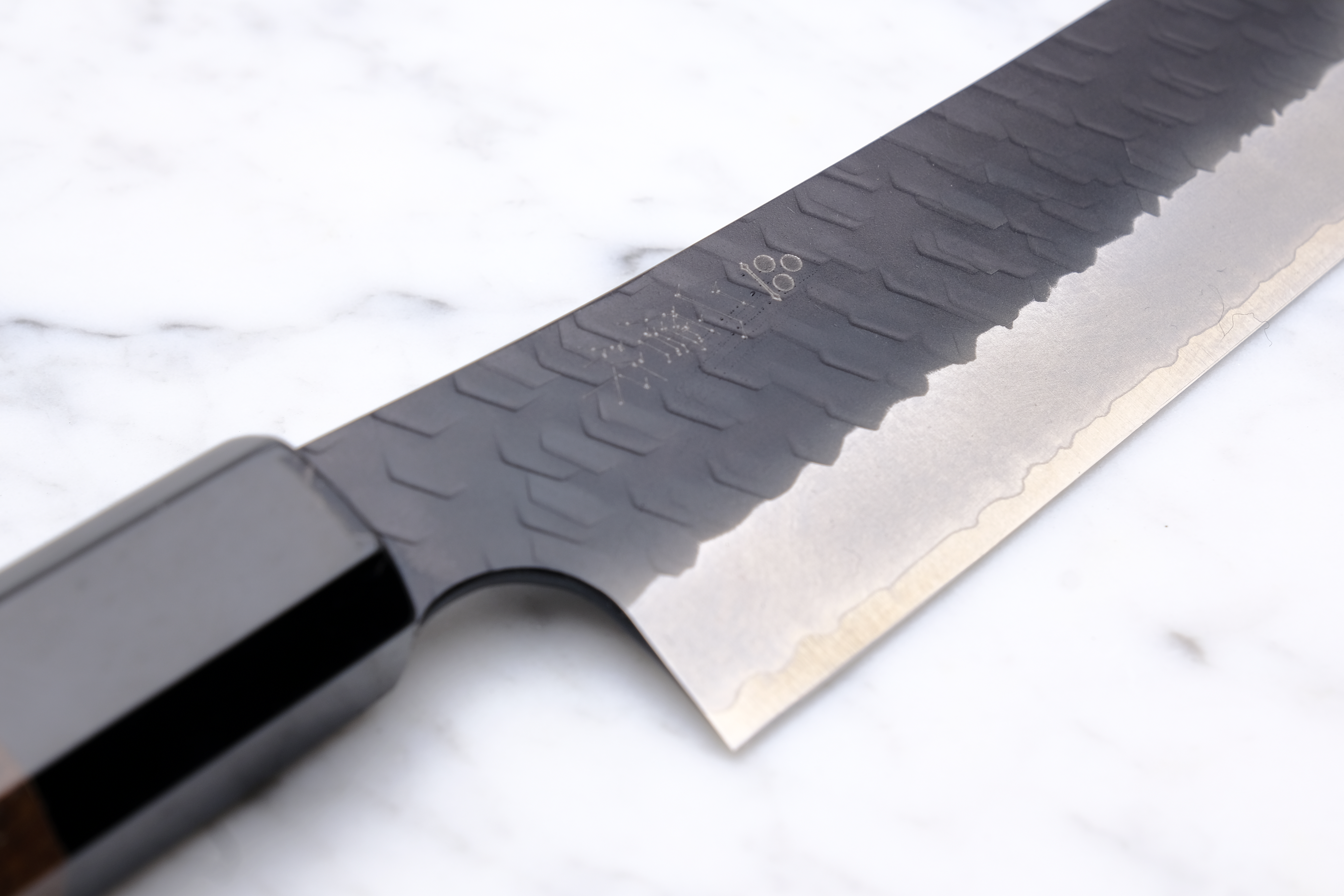 Nigara Hamono 270 mm Sakimaru Sujihiki SG2 Kurouchi - Walnut