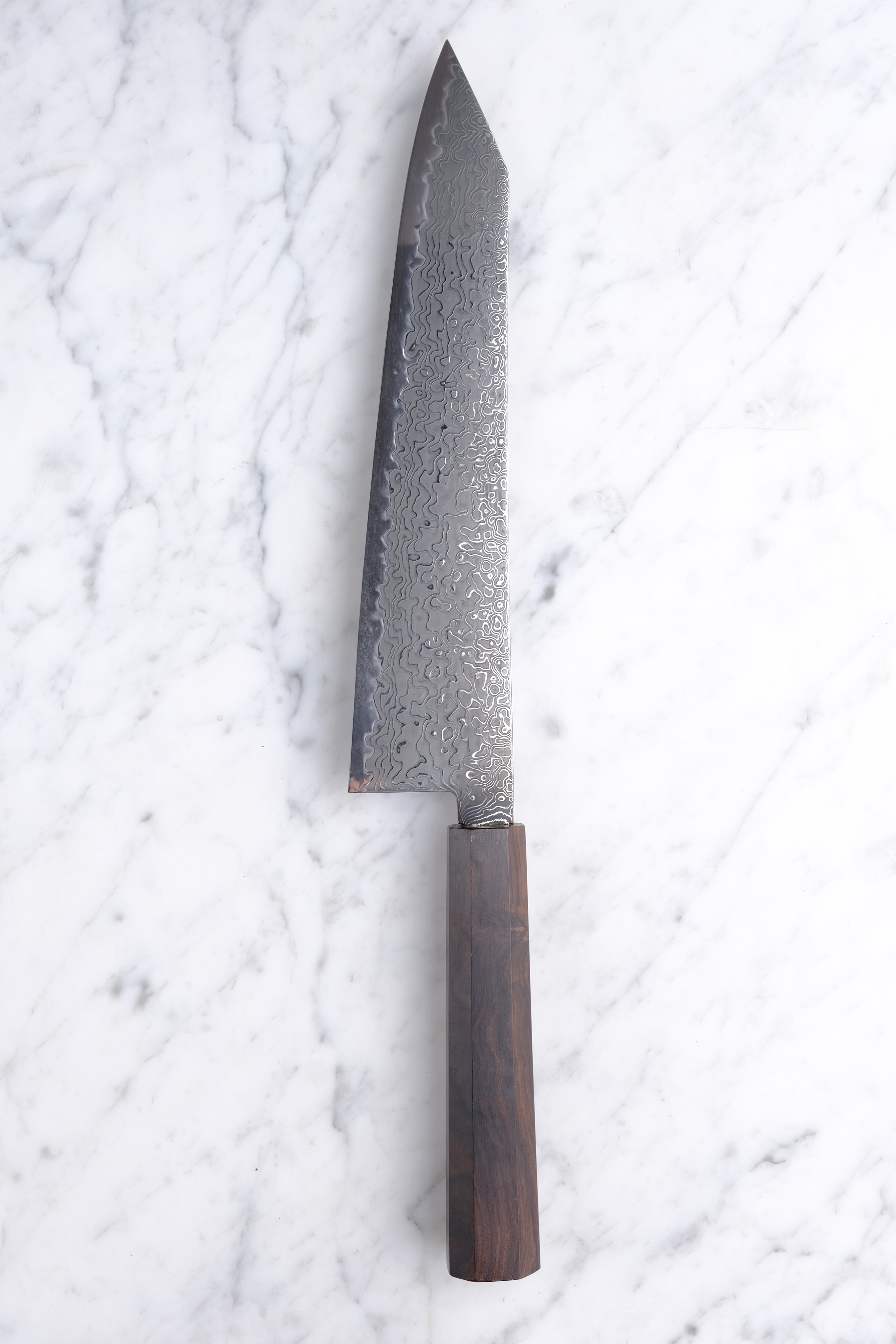 Hatsukokoro Ryuhyo Kurozome 240 mm K-tip Gyuto - SG2