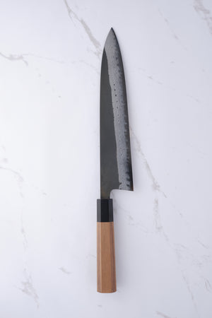 Hatsukokoro Shinkiro Aogami Super Valnød - 240 mm Gyuto