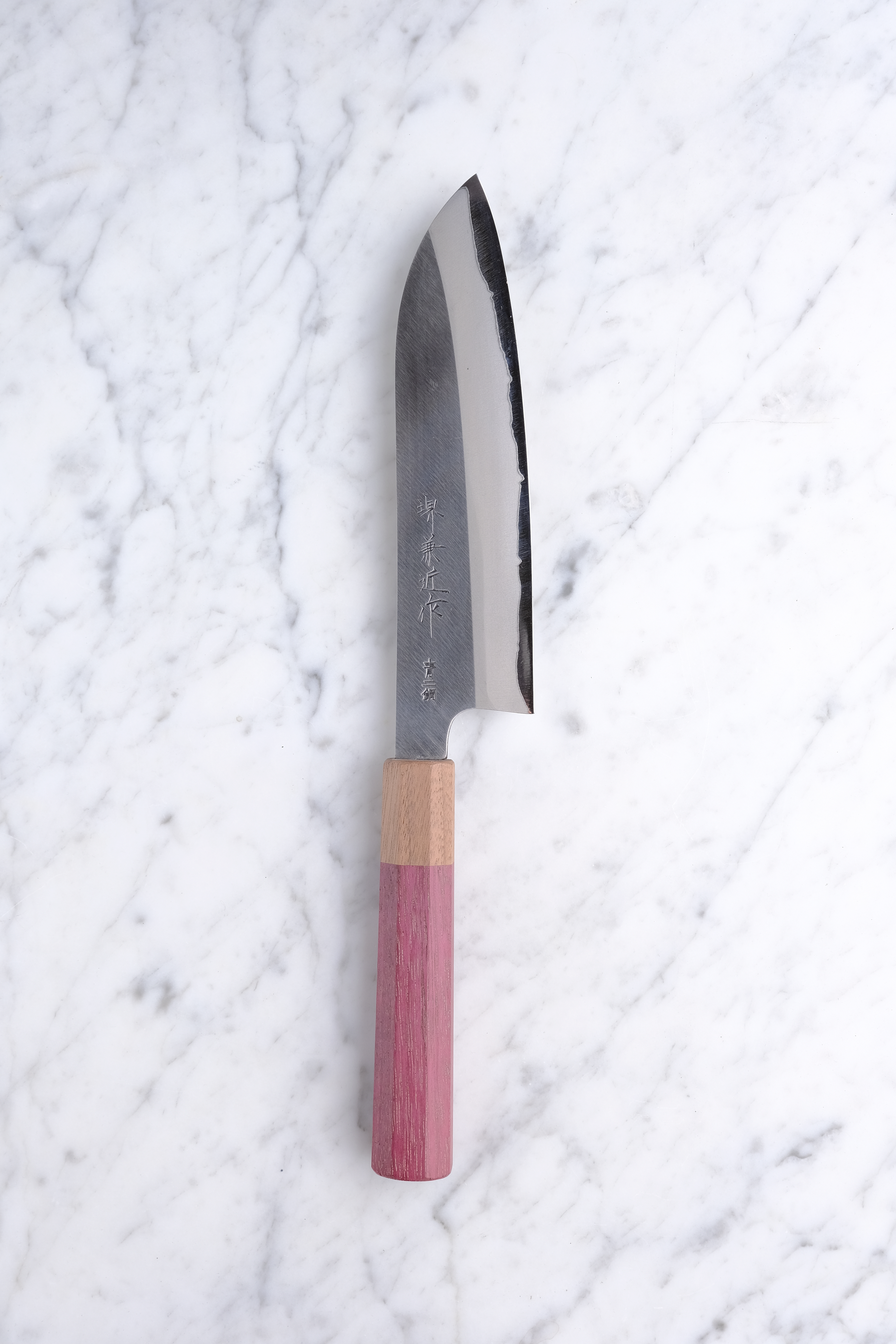 Sakai Kanechika Santoku 165mm Blue #2 - Purpleheart