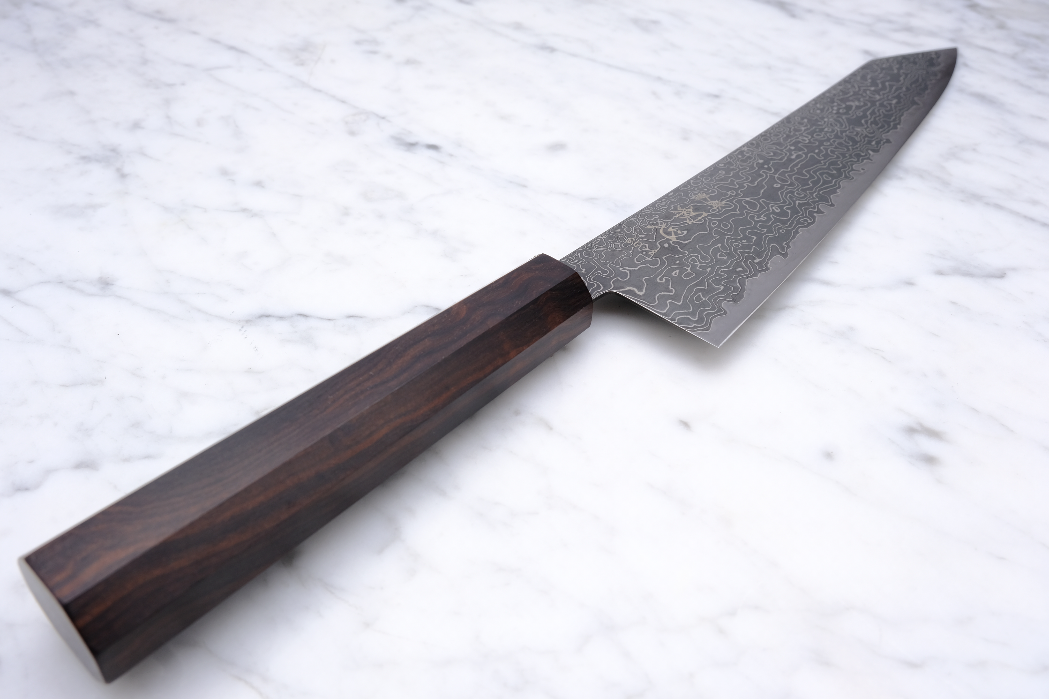 Hatsukokoro Ryuhyo Kurozome 240 mm K-tip Gyuto - SG2