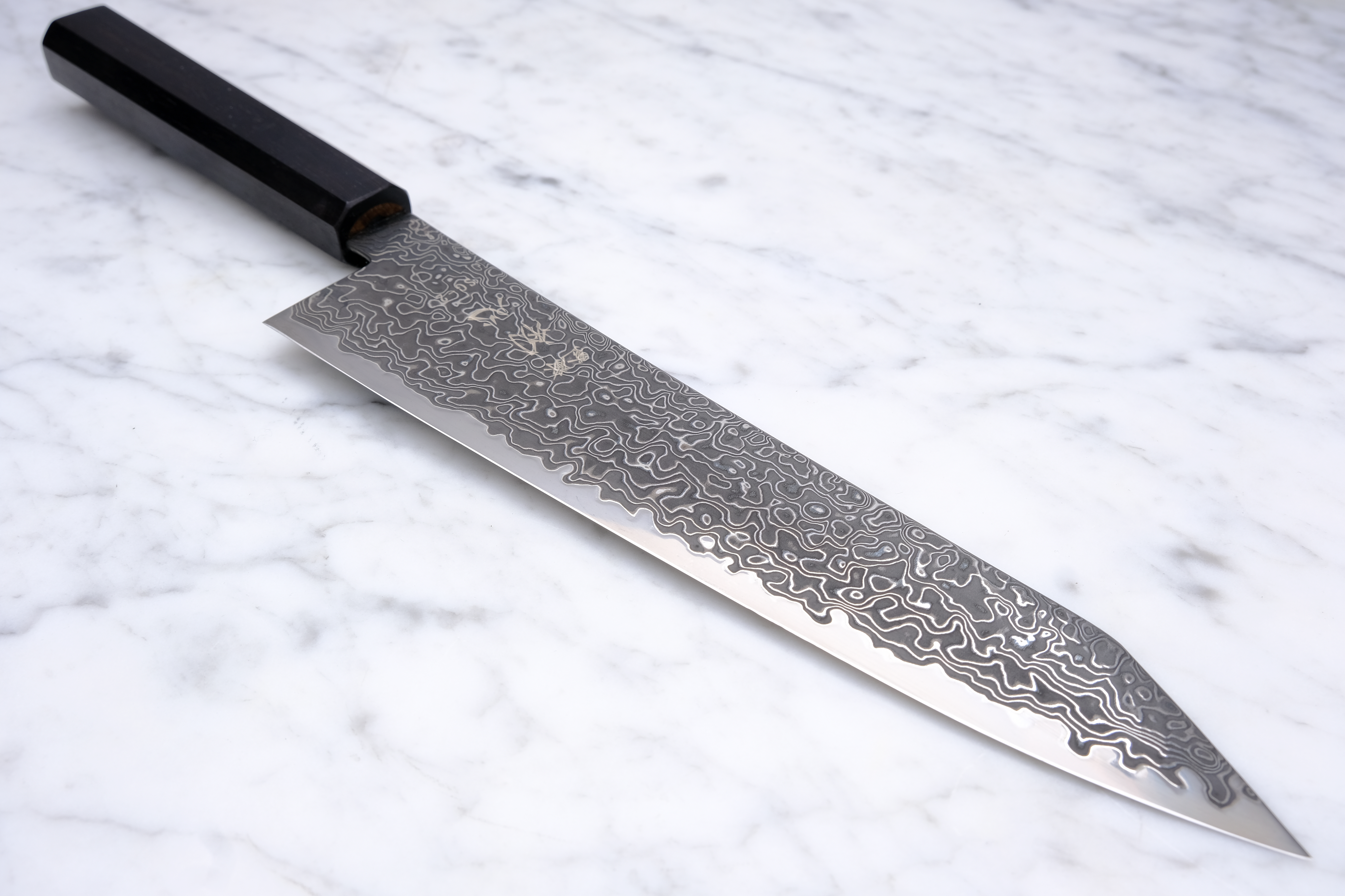 Hatsukokoro Ryuhyo Kurozome 210 mm K-Tip Gyuto - SG2