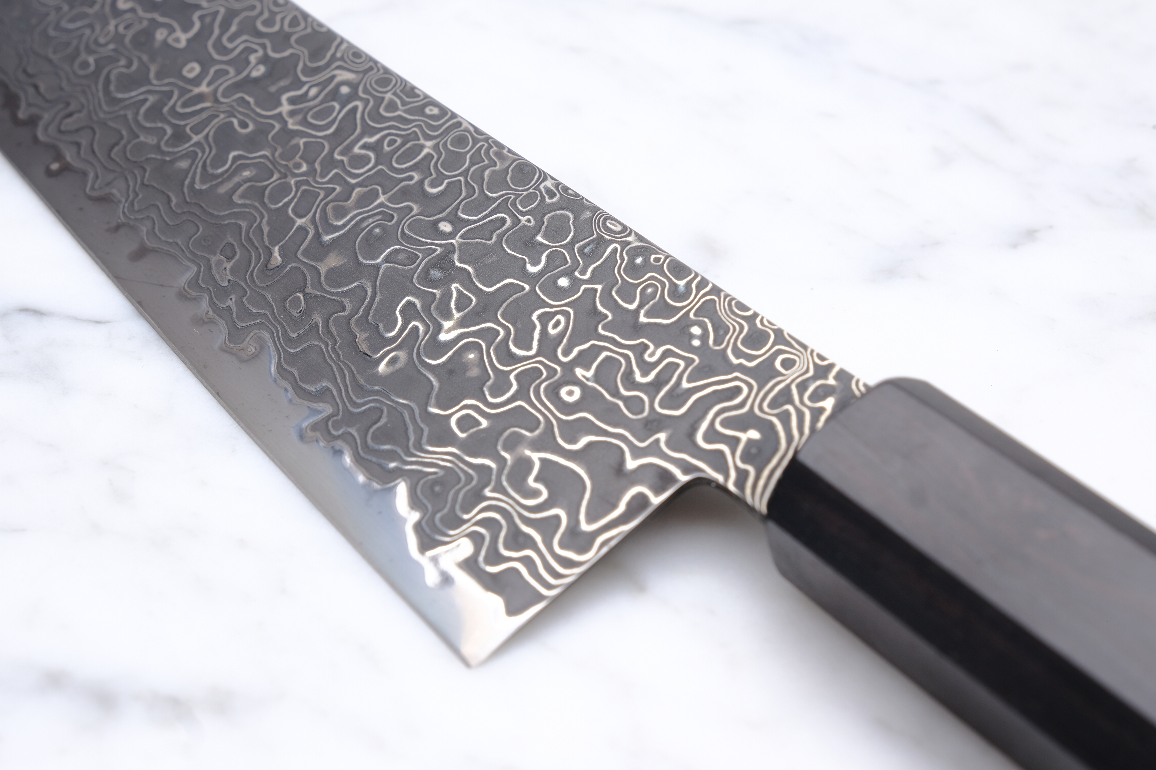Hatsukokoro Ryuhyo Kurozome 210 mm K-Tip Gyuto - SG2