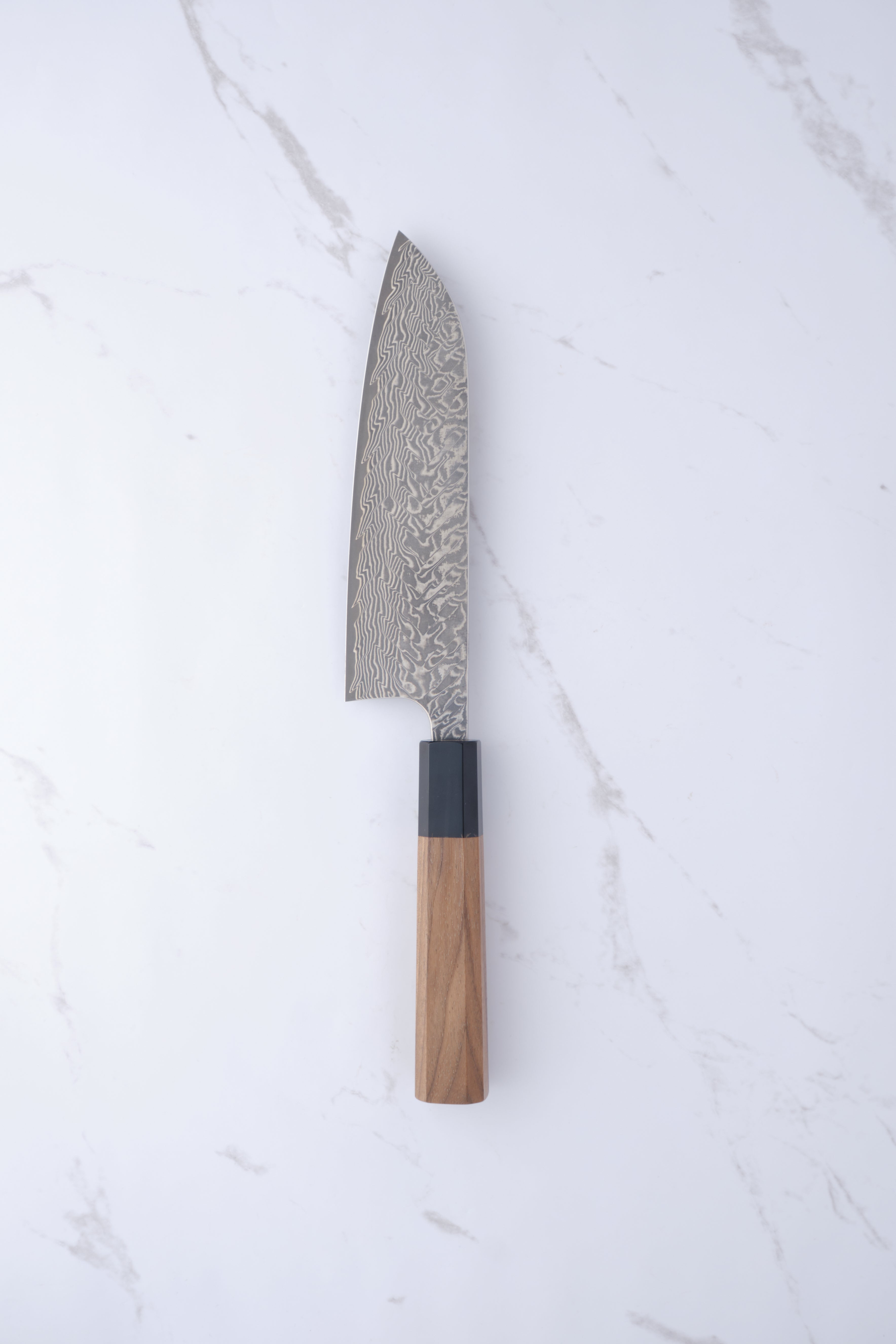 Yoshimi Kato SG2 Damascus Santoku 170 mm