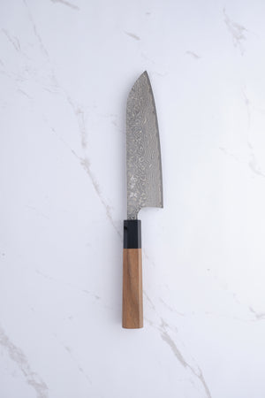 Yoshimi Kato SG2 Damascus - 170 mm Santoku