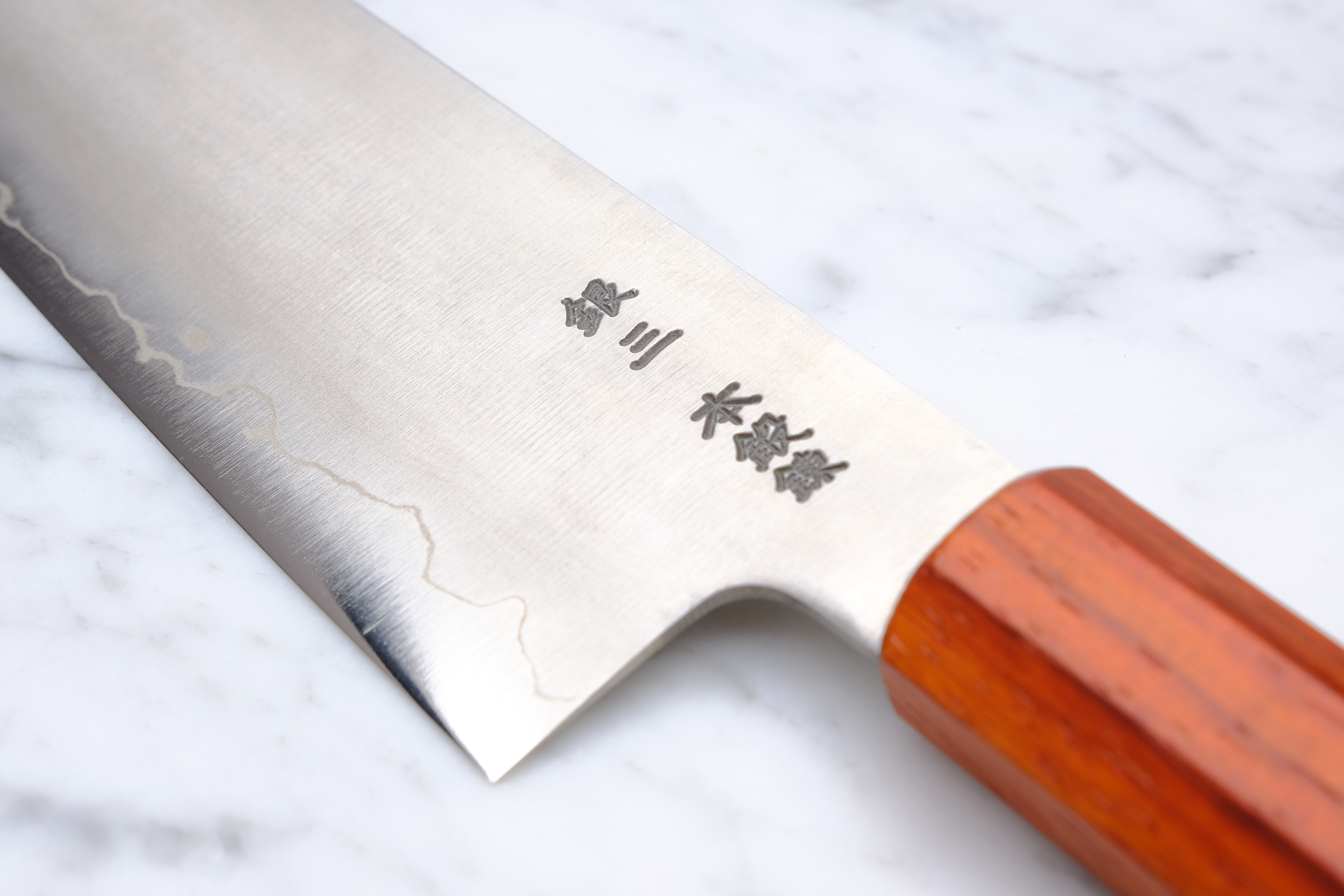 Sakai Kanechika Kiritsuke Gyuto 195mm Ginsan - Padauk