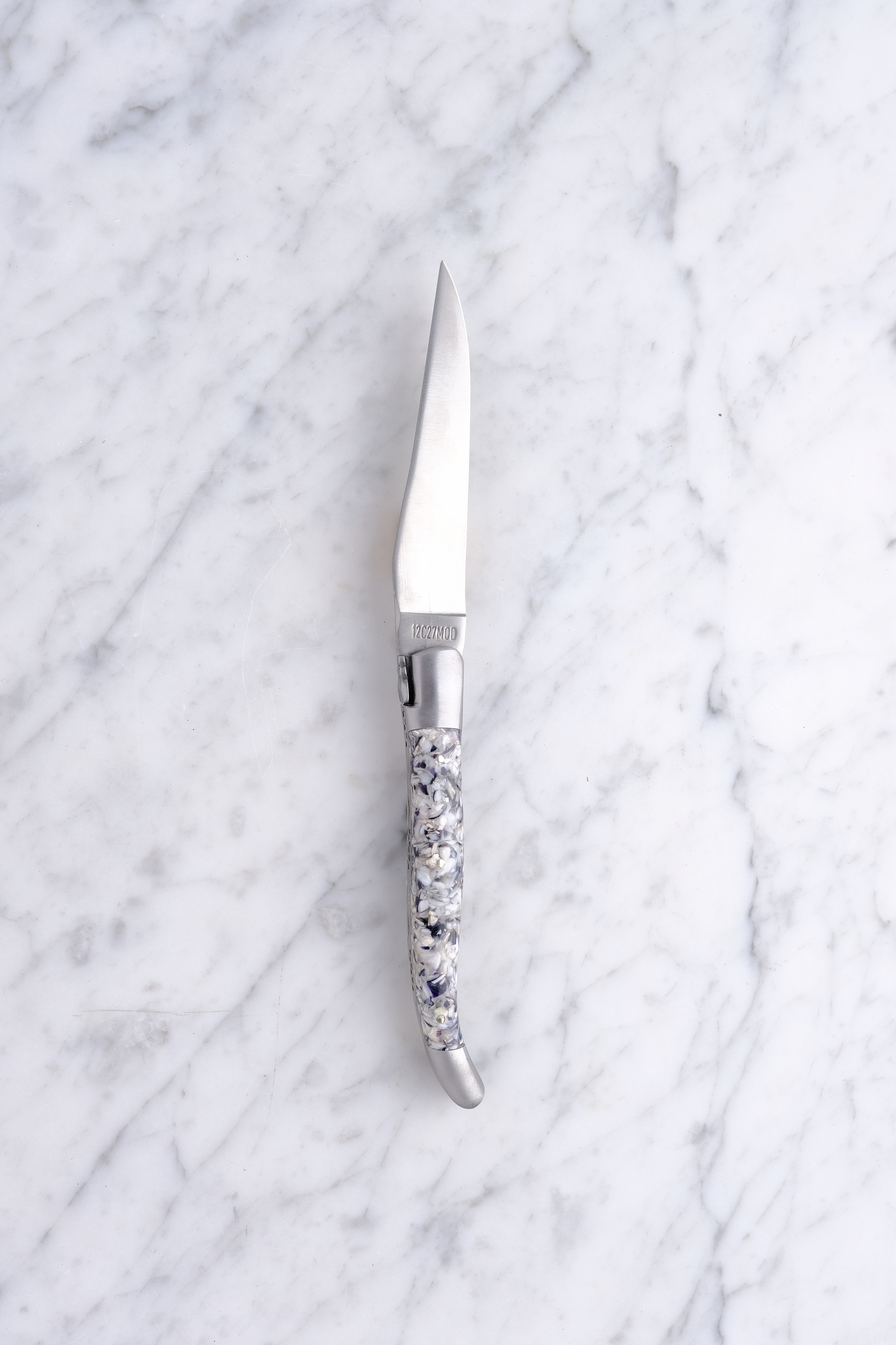 Laguiole Foldekniv 12cm - Østers & Muslingeskaller (Mat)