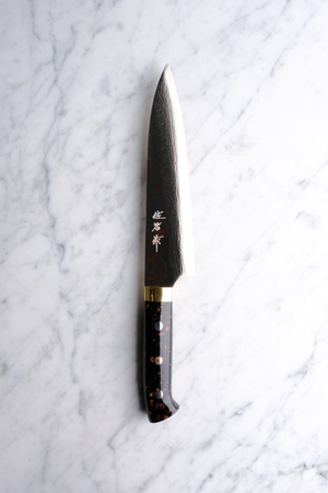 Takeshi Saji Aogami #2 Rainbow Damascus Western Akryl - 180 mm Gyuto