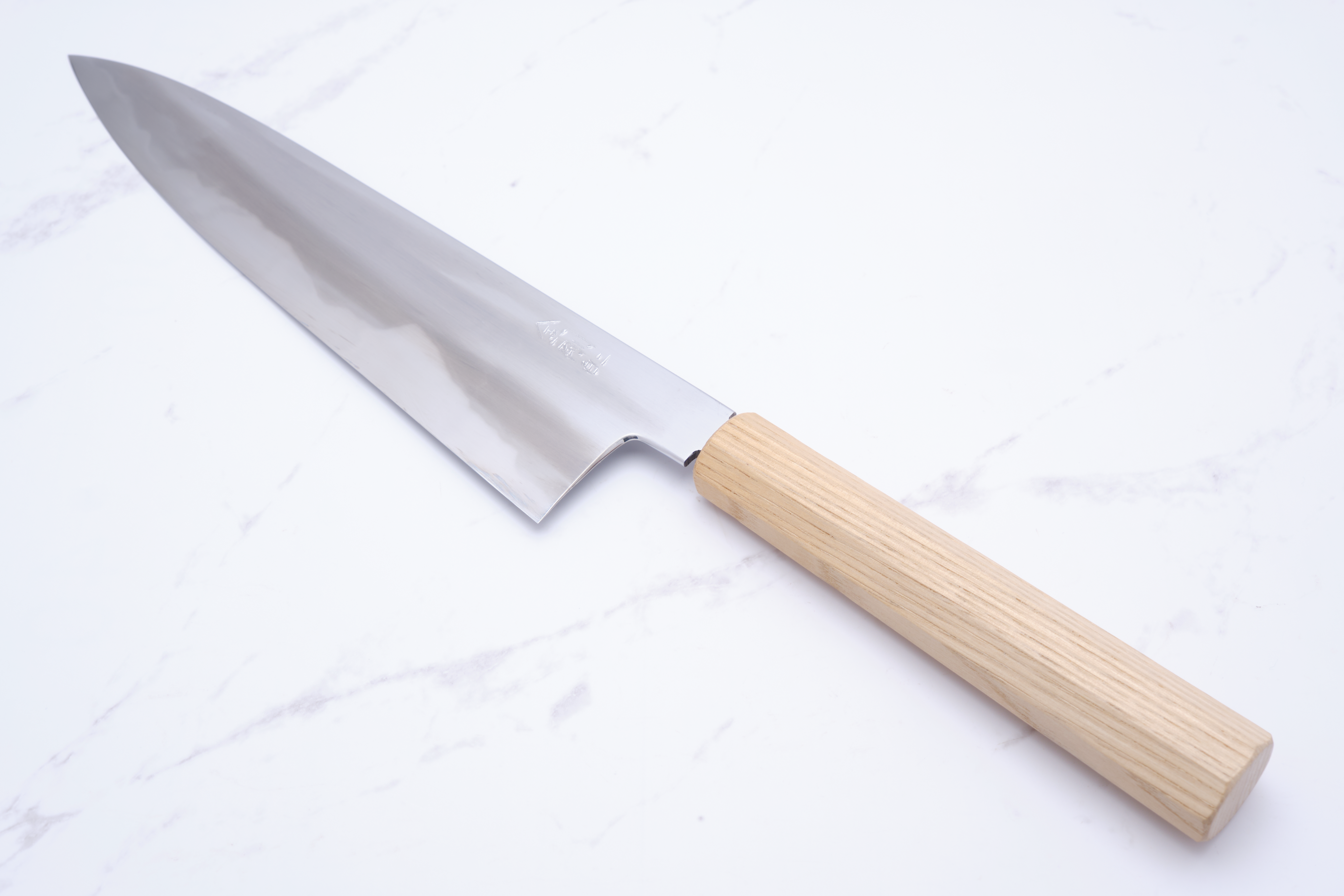 Yamato 'Kon-Gou' 210 mm Gyuto Weiß #2 – Kastanie