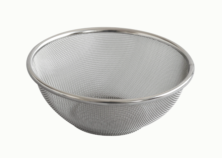 Sieve in stainless steel Ø25cm.