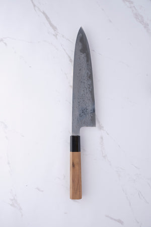 Hatsukokoro Komorebi Damaskus Aogami #1 - 210 mm Kokkekniv