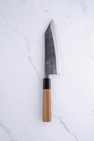 Hatsukokoro Shirasagi 180 mm Kiritsuke Deba Aogami-2