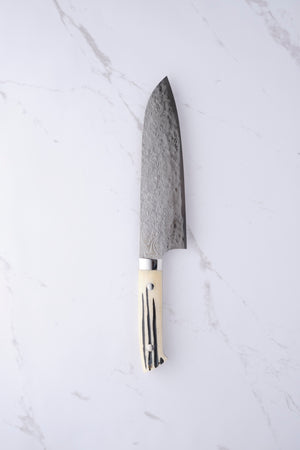 Takeshi Saji SG2 Diamond Damascus - 180 mm Santoku
