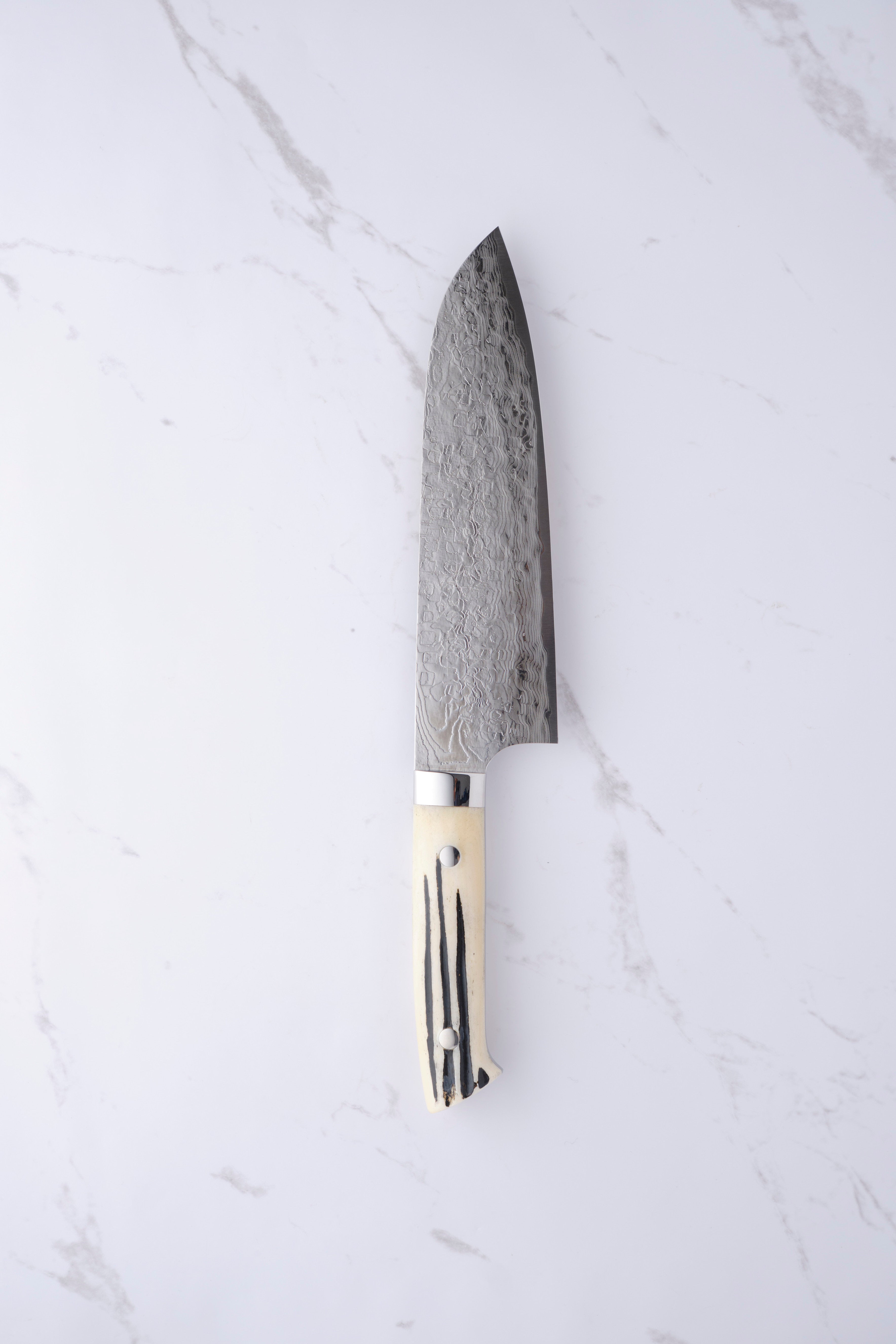 Takeshi Saji 180 mm Santoku SG2 Diamant Damast