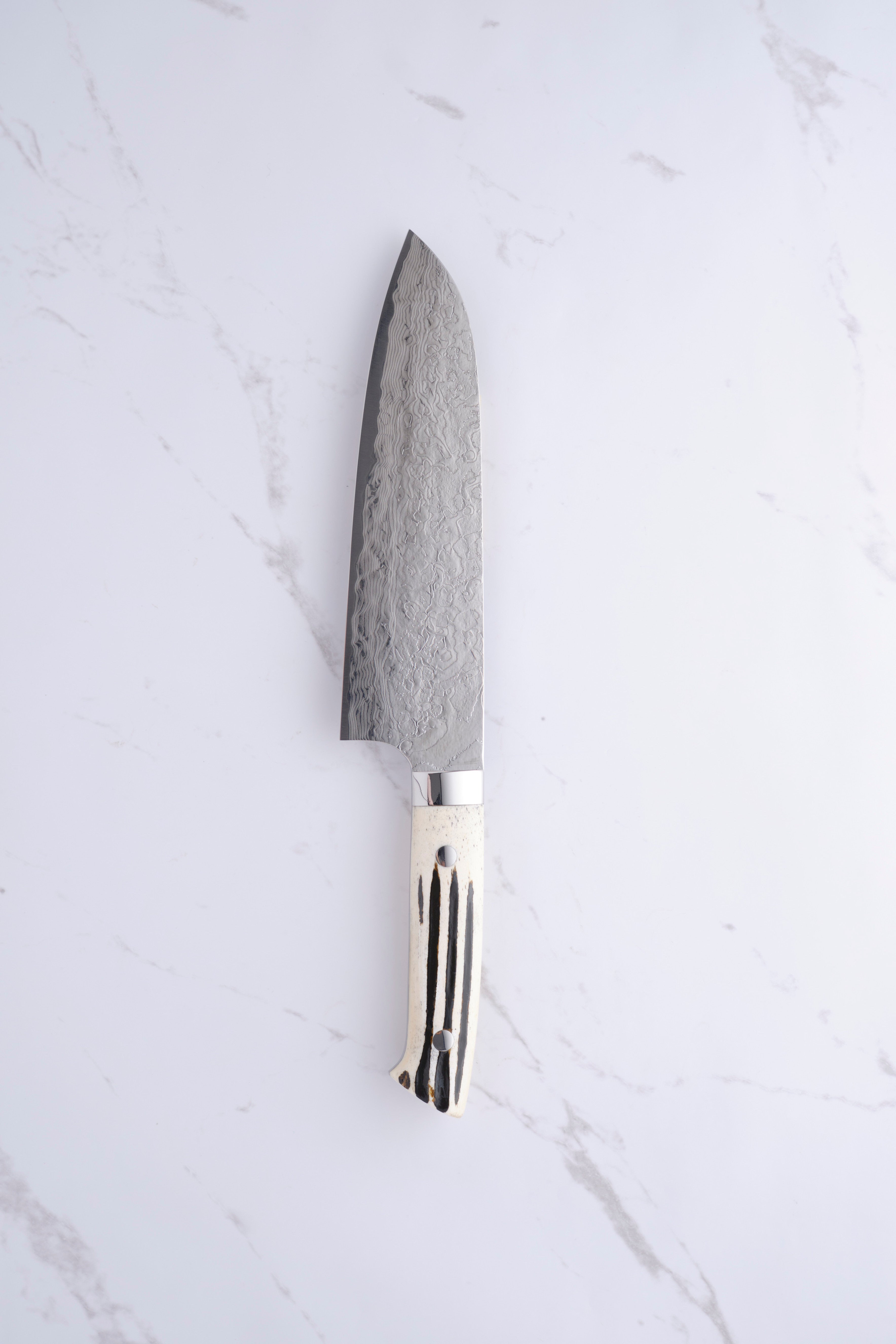 Takeshi Saji 180 mm Santoku SG2 Diamant Damast