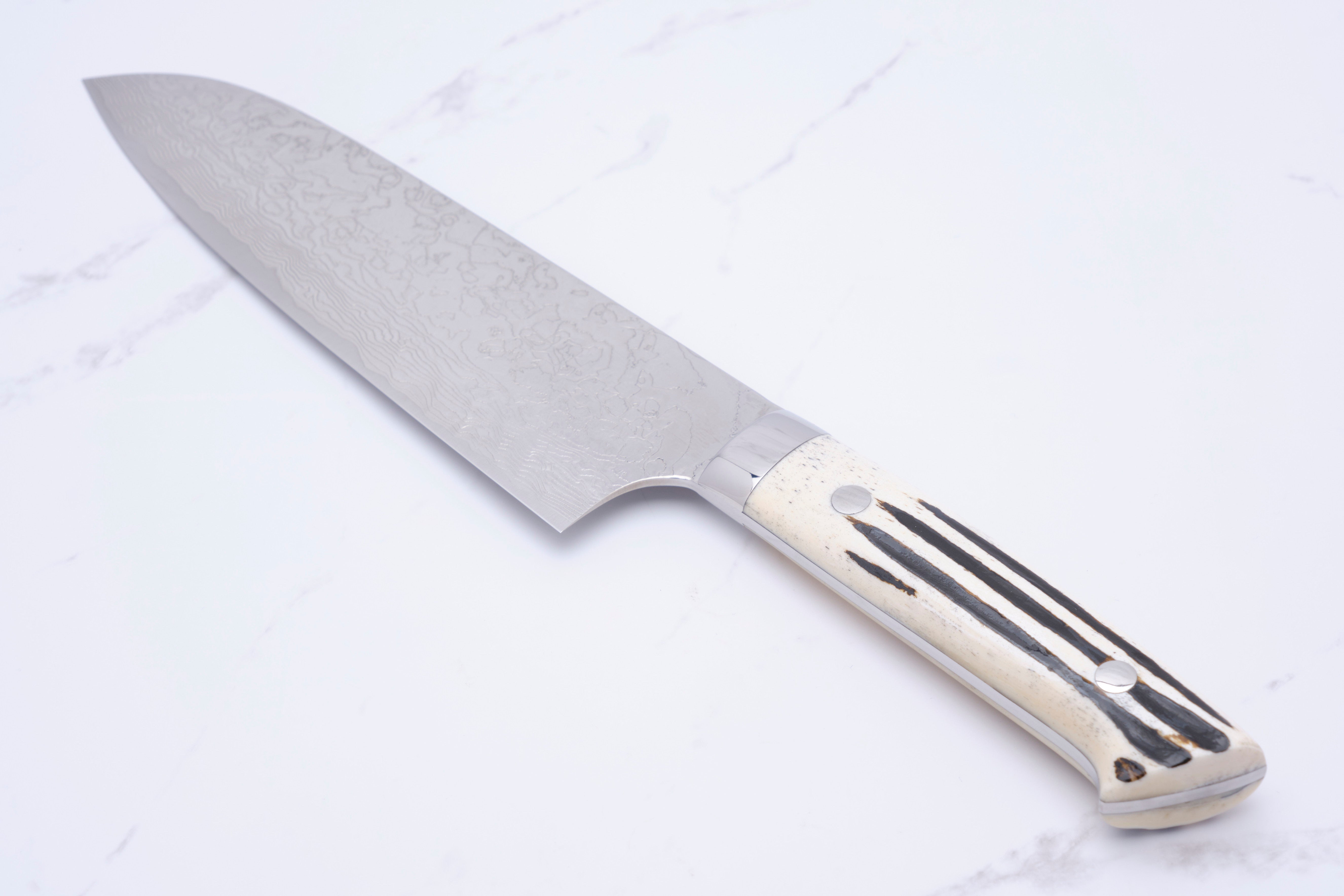 Takeshi Saji 180 mm Santoku SG2 Diamant Damast