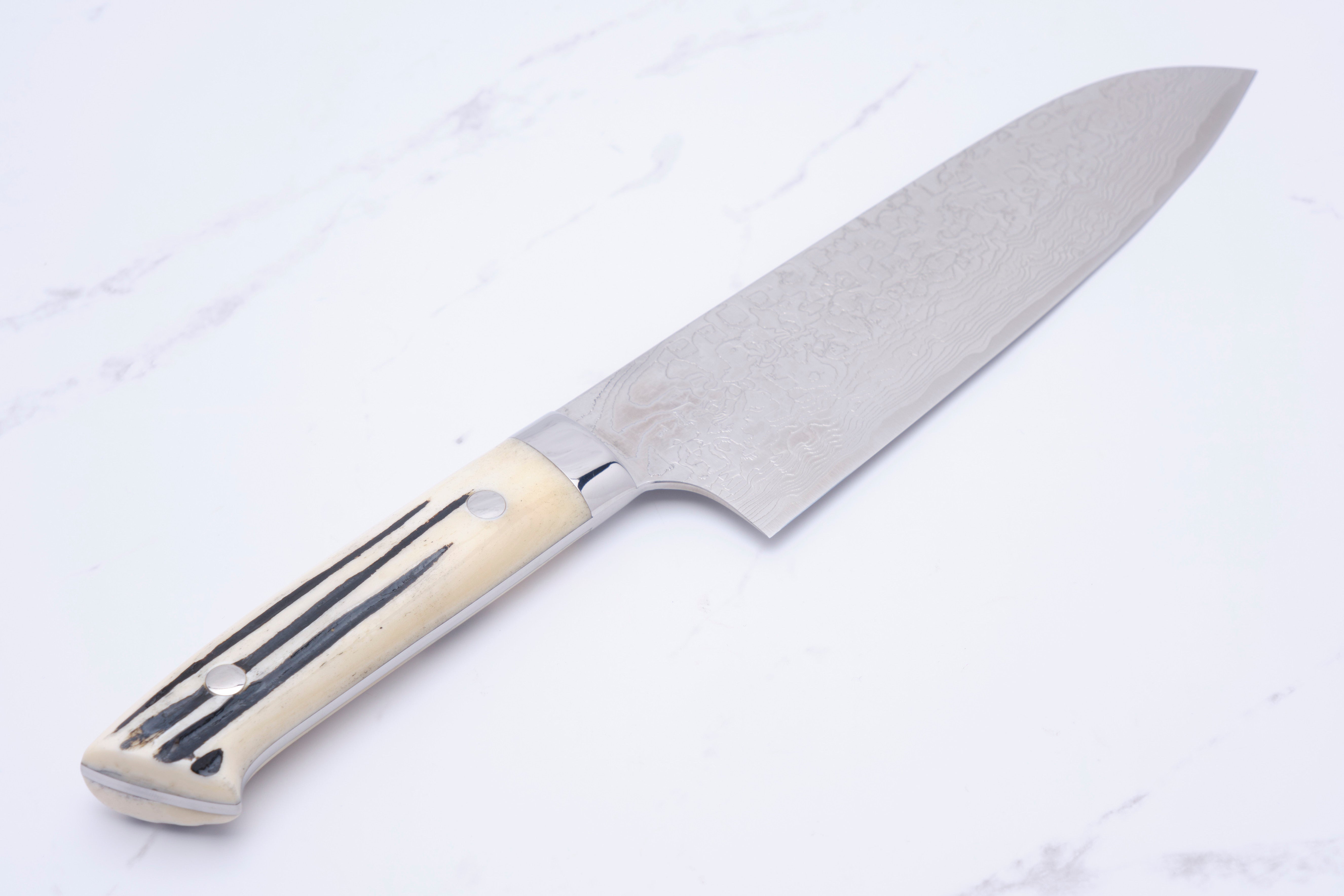 Takeshi Saji 180 mm Santoku SG2 Diamant Damast