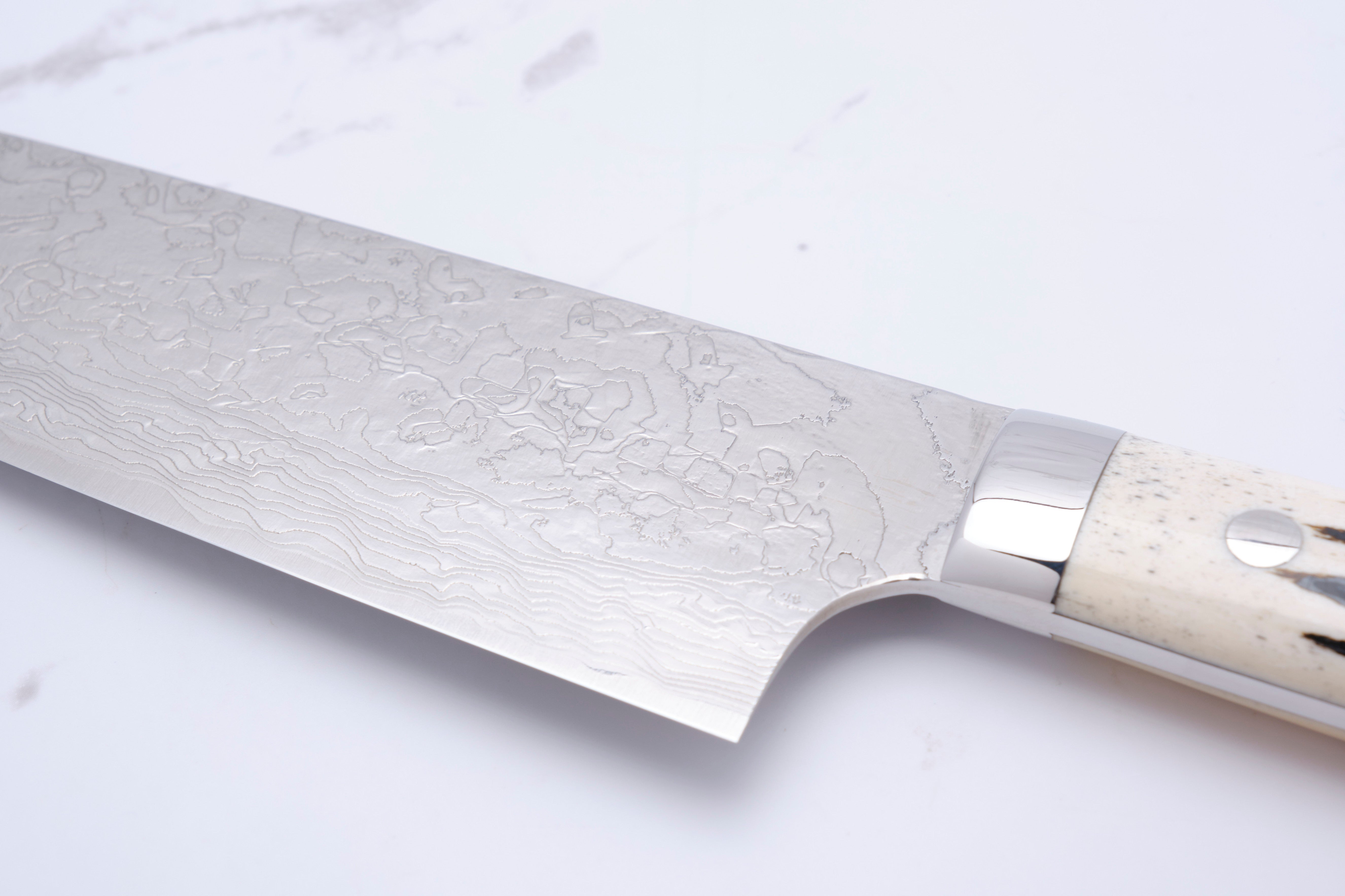 Takeshi Saji 180 mm Santoku SG2 Diamant Damast