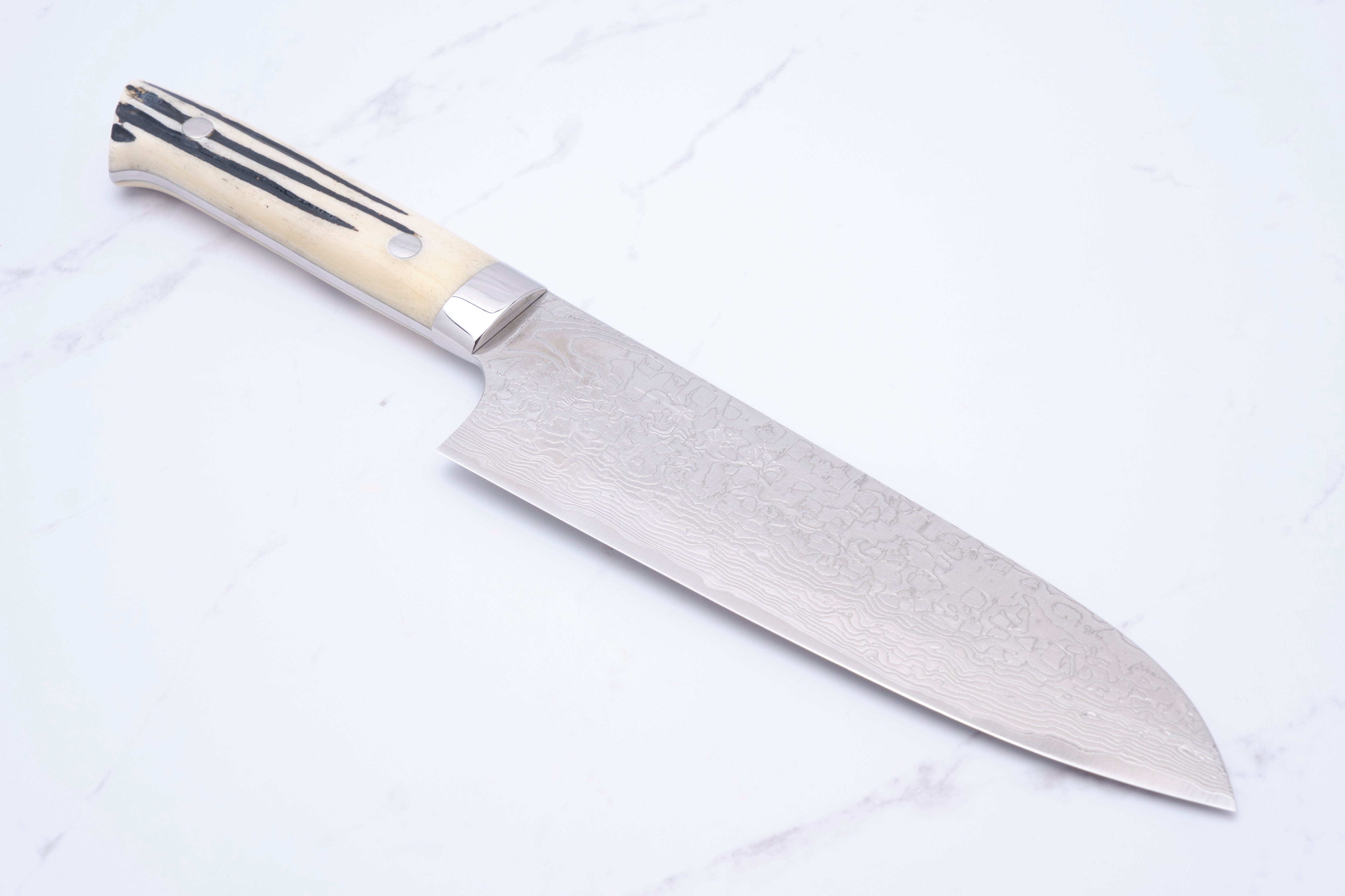 Takeshi Saji 180 mm Santoku SG2 Diamant Damast