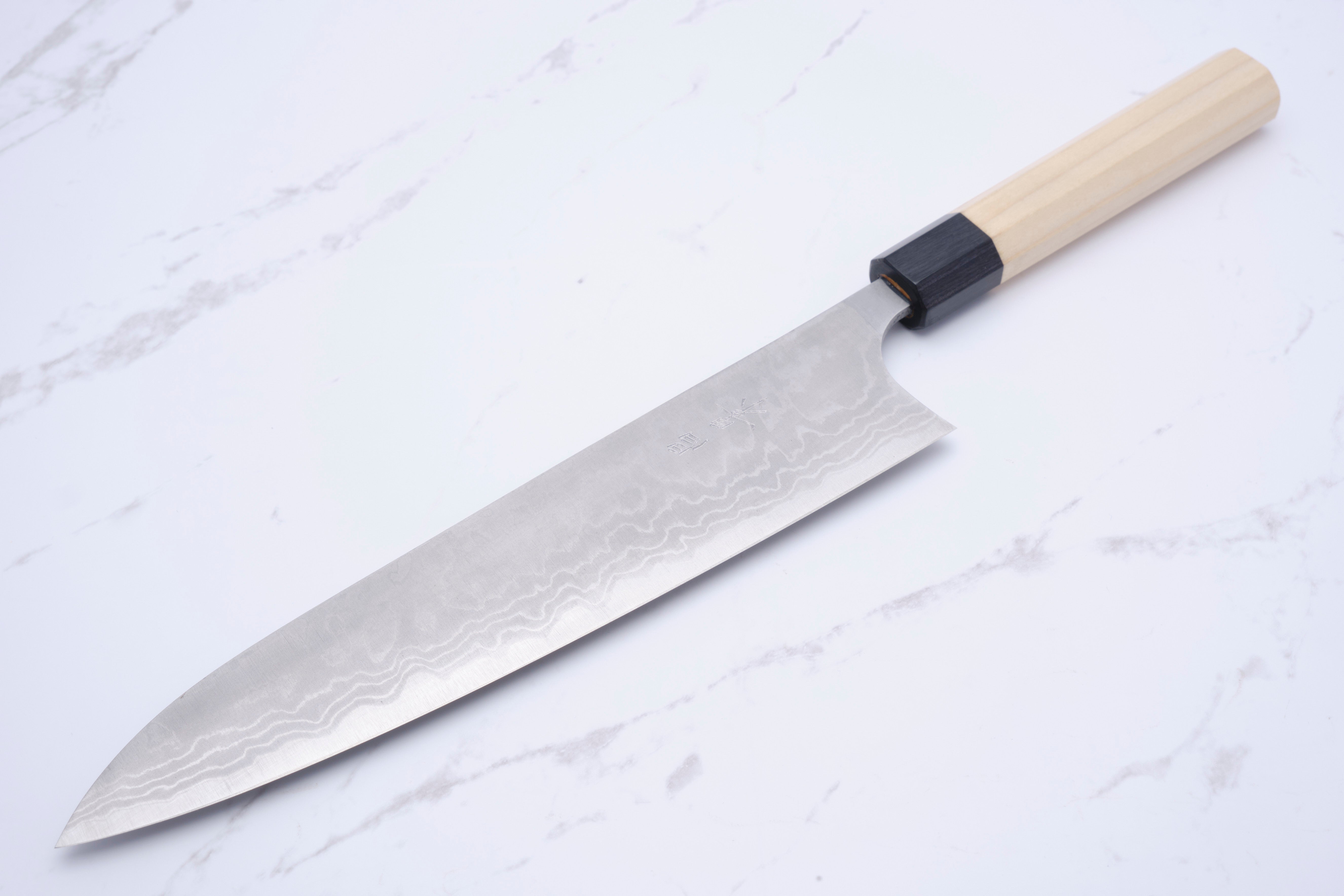 Masakage Shimo 240 mm Kokkekniv White-2