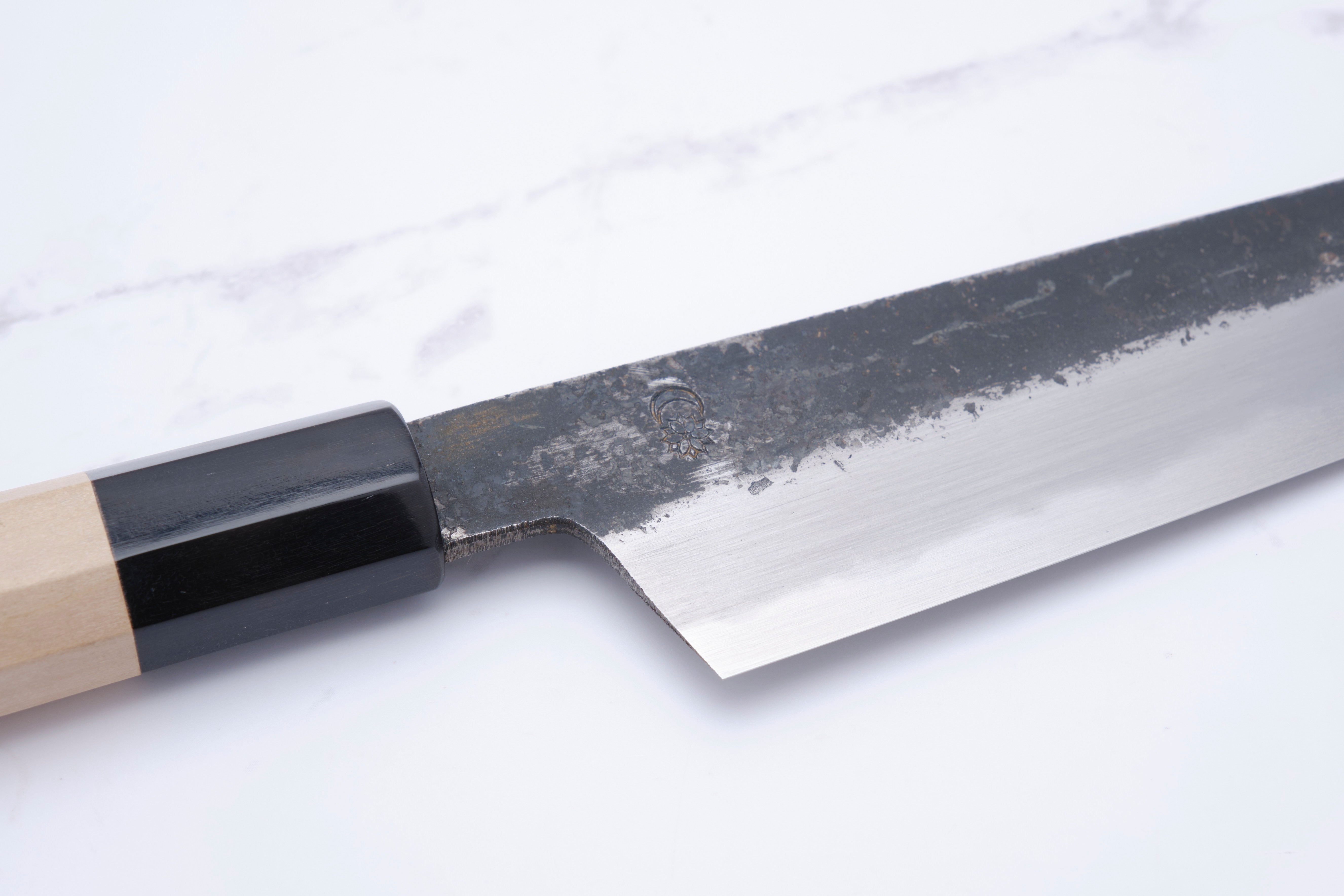 Sakai Kikumori Kikuzuki KU White 2 Kiritsuke Gyuto 240mm.