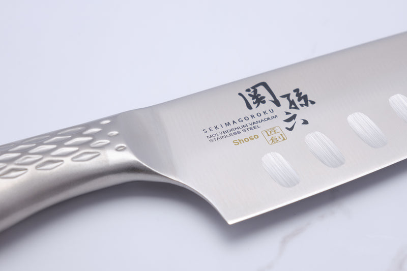 Shoso 165 mm Santoku with air cutter